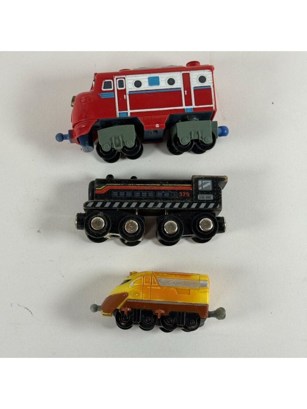 Chuggington Train Lot Of 3 Including Wilson Zephie & Hodge Plastic Wood AS IS